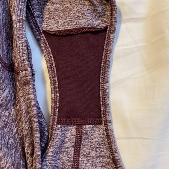 Lululemon Heathered Maroon Leotard. Size 6 - Picture 8 of 8